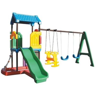 MYTS Mega Kids adventurous Slide And Swings with playful platform 